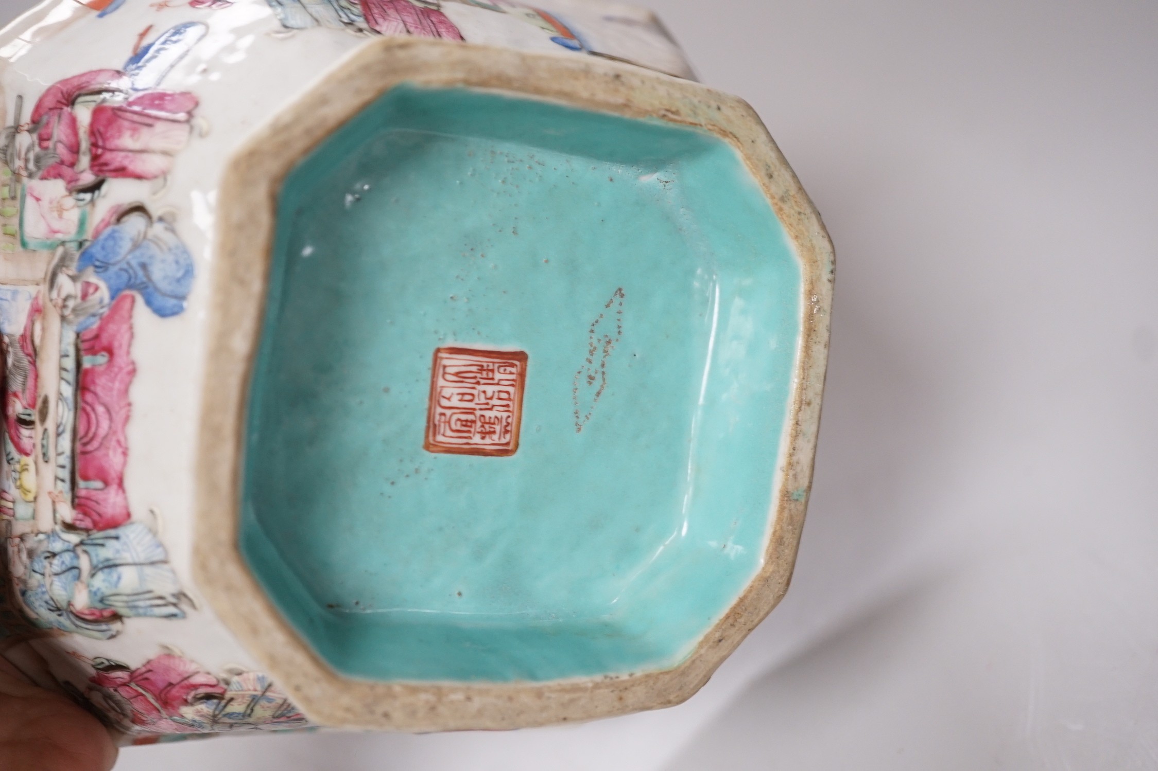 A group of eight items of Chinese ceramics, some damage